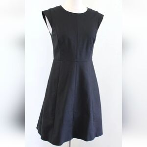 Halston Heritage paneled black dress size 12